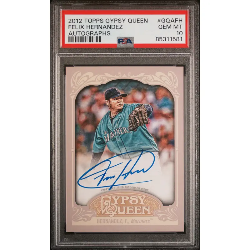 Felix Hernandez 2012 Topps Gypsy Queen Autograph PSA 10 Gem Mint