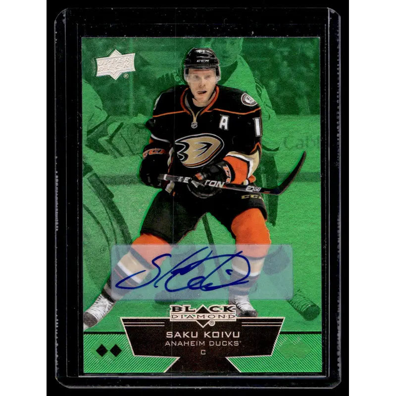 2012-13 Upper Deck Black Diamond - Emerald - Saku Koivu #104 /10