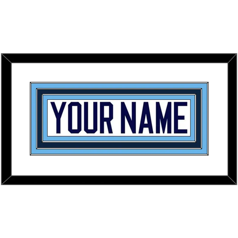 Maine Hockey Nameplate - Home White (1994-2008) - Triple Mat 1