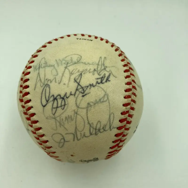 Ozzie Smith Rookie 1978 San Diego Padres Team Signed Autographed Baseball