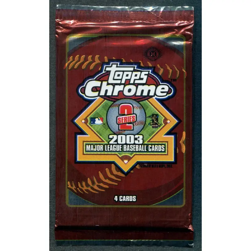 2003 Topps Chrome Baseball Unopened Series 2 Pack (Hobby) (4)