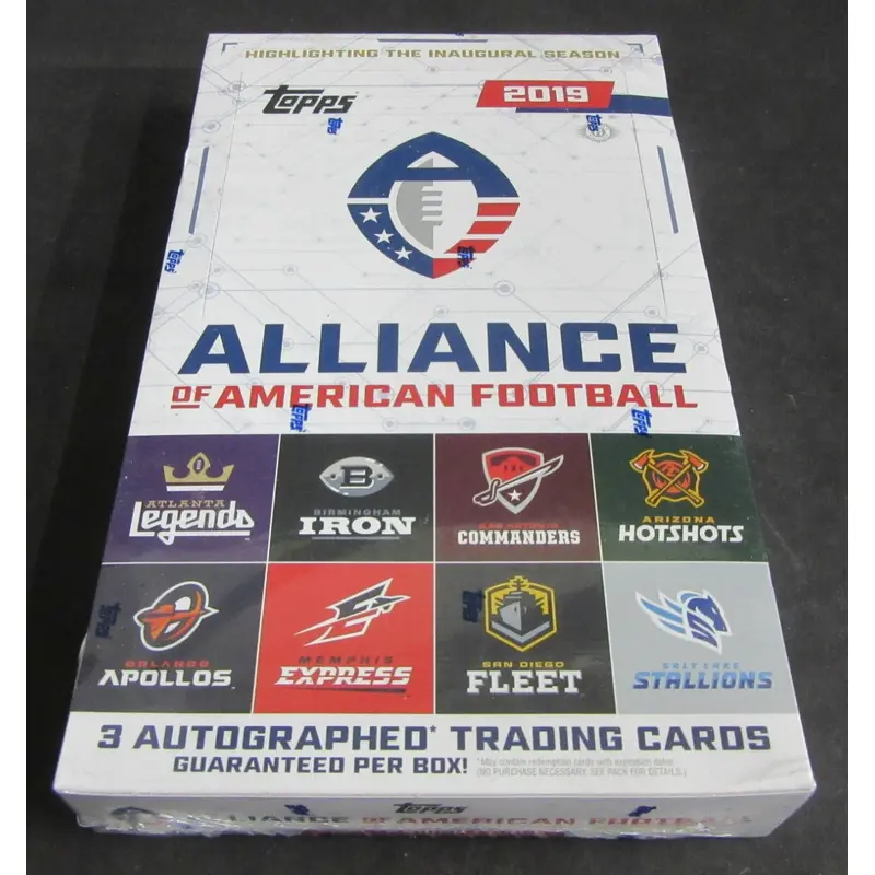 2019 Topps Alliance of American Football Box (Hobby) (24/10)
