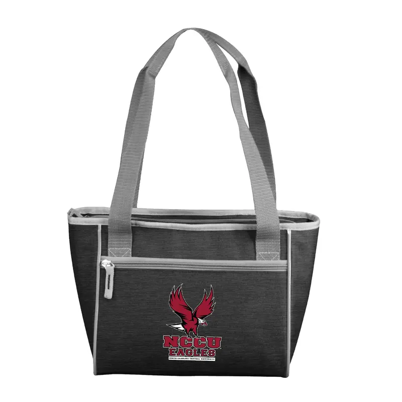 North Carolina Central Univ Black 16 Can Cooler Tote f/ Primary Logo