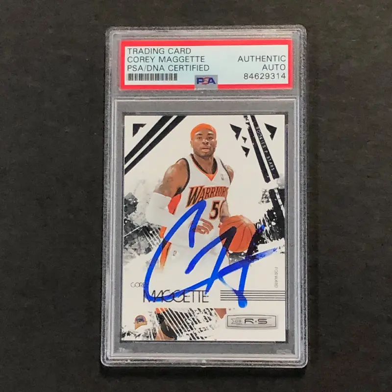 2009-10 Panini Rookies & Stars #29 Corey Maggette Signed Card AUTO PSA Slabbed Warriors