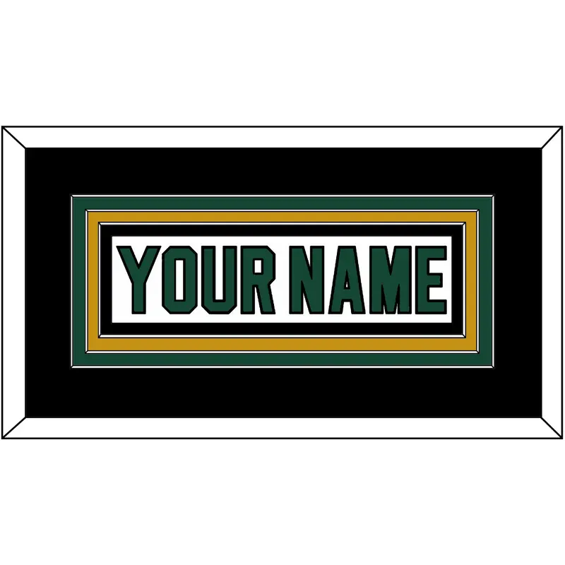Dallas Nameplate - Home White (1994-1999) - Triple Mat 3