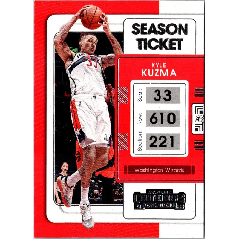 2021 Panini Contenders Game Ticket Red Kyle Kuzma #81