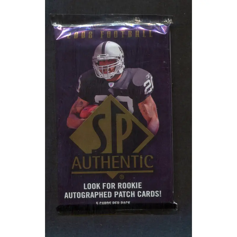2008 Upper Deck SP Authentic Football Unopened Pack (5)
