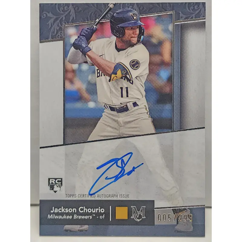 Jackson Chourio 2024 Topps Museum Collection Archival Rookie Auto #5/299