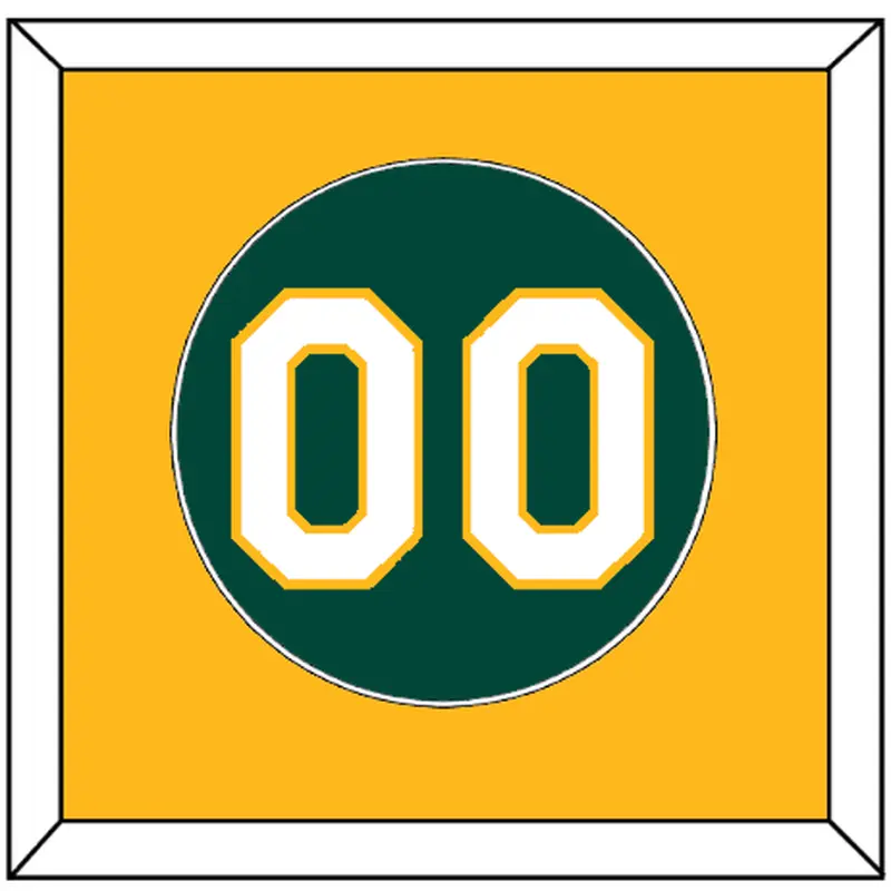 Oakland Number - Alternate Green - Single Mat 2