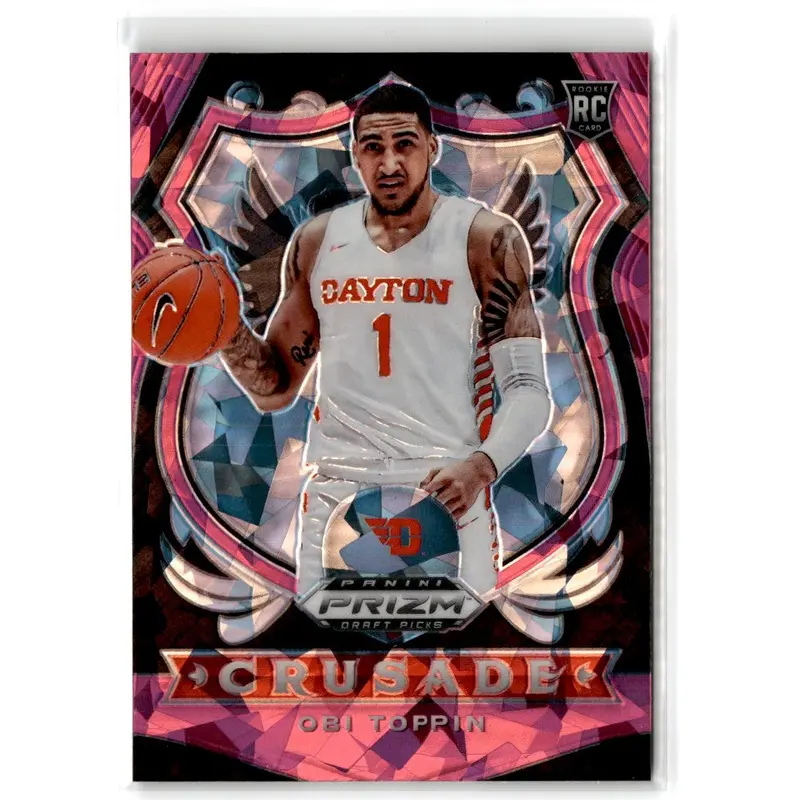 2020 Panini Prizm Draft Picks Collegiate Pink Ice Obi Toppin #87