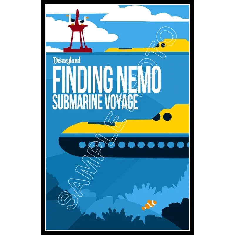 Disneyland Finding Nemo Poster 11X17 - 1269