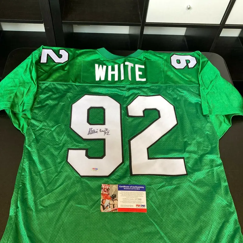 Reggie White Signed Authentic Philadelphia Eagles Game Model Jersey PSA DNA COA