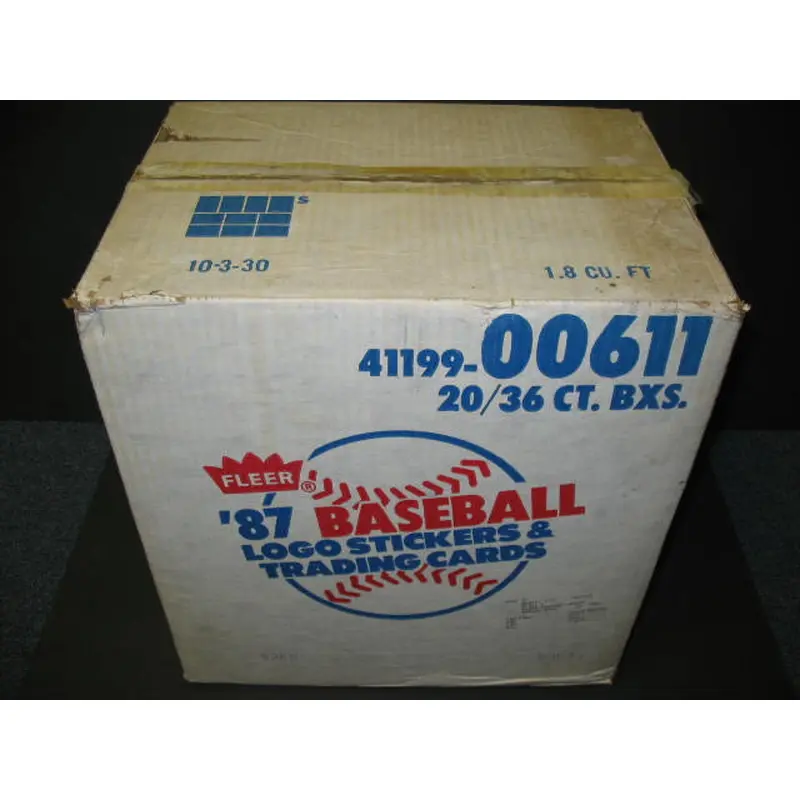 1987 Fleer Baseball Unopened Wax Case (20 Box)