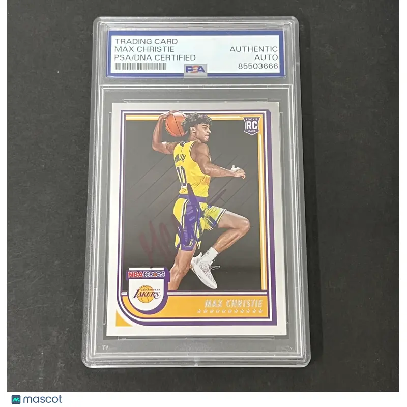 2022-23 Panini NBA Hoops #262 Max Christie Rookie signed card PSA