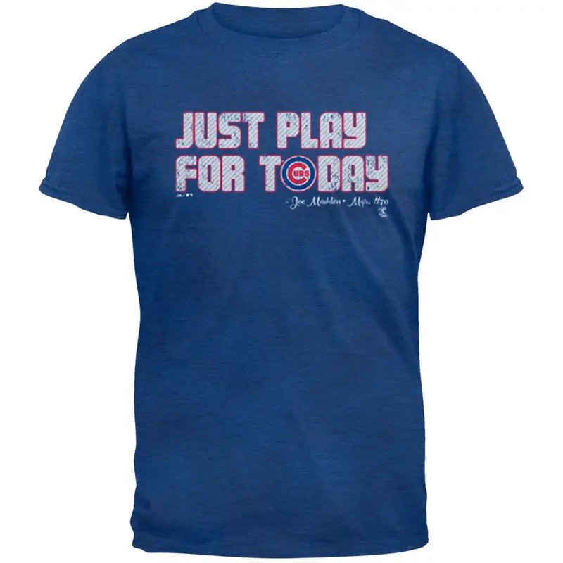 Chicago Cubs - NL Central 2015 Champs Play For Today Soft Adult T-Shirt