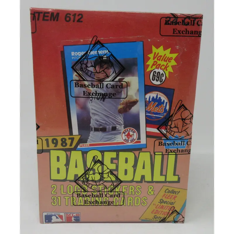 1987 Fleer Baseball Unopened Cello Box (FASC)