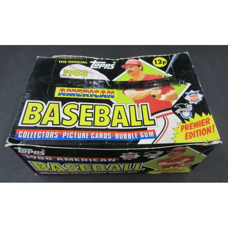 1988 Topps UK American Baseball Box (Authenticate)