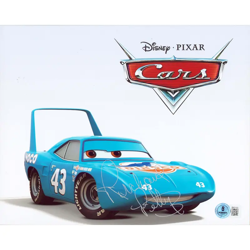 Richard Petty Cars Authentic Signed 8x10 Horizontal Photo BAS #BN31101
