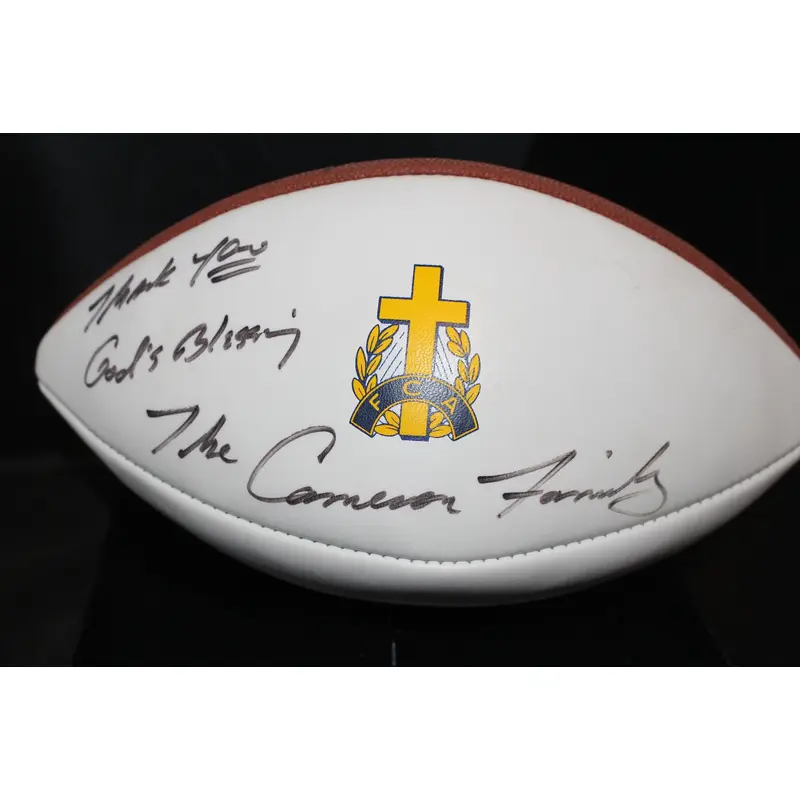 Cam Cameron Autographed FCA Football