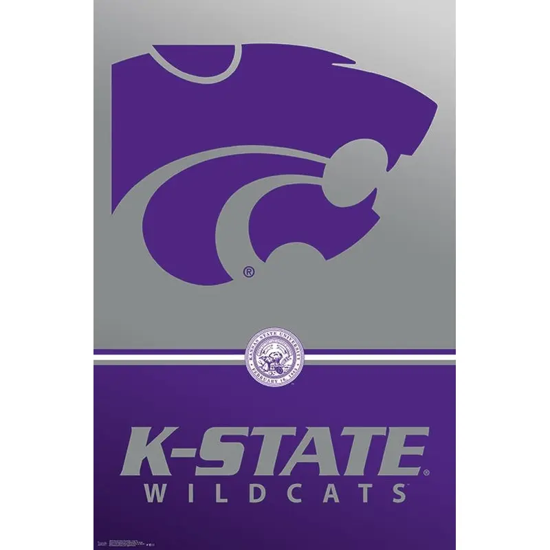 Kansas State University Wildcats Official NCAA Team Logo Poster - Trends International