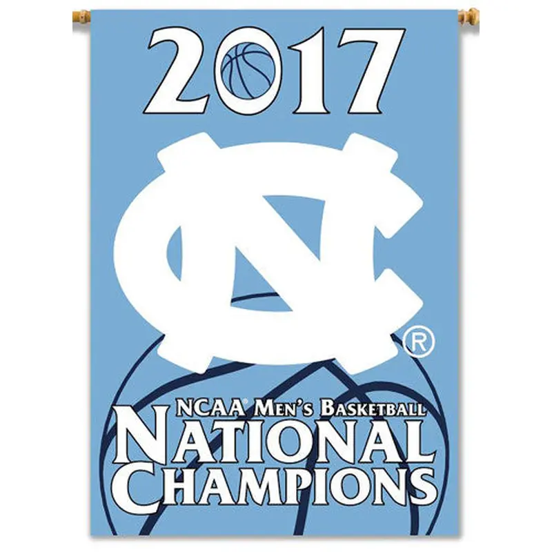 North Carolina Tar Heels 2017 NCAA Men's Basketball CHAMPIONS 28x40 BANNER