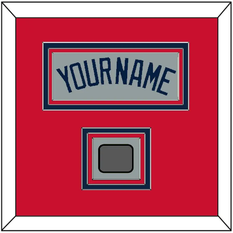 Boston Name & World Series Jersey Patch - Road Gray (2009-2013) - Triple Mat 2