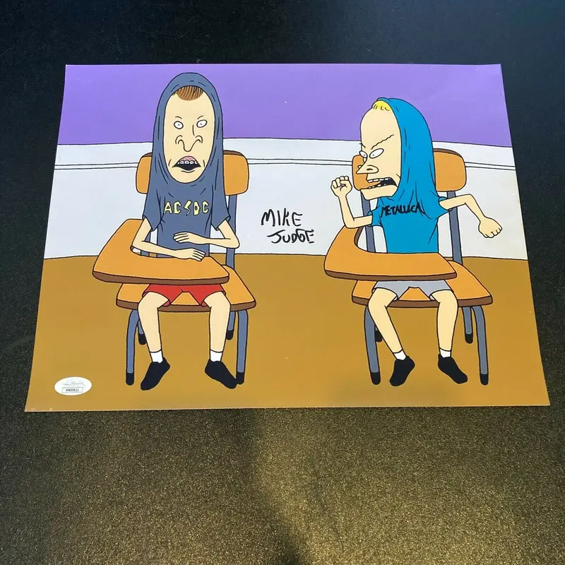 Mike Judge Beavis & Butt-Head Signed Autographed 11x14 Photo With JSA COA