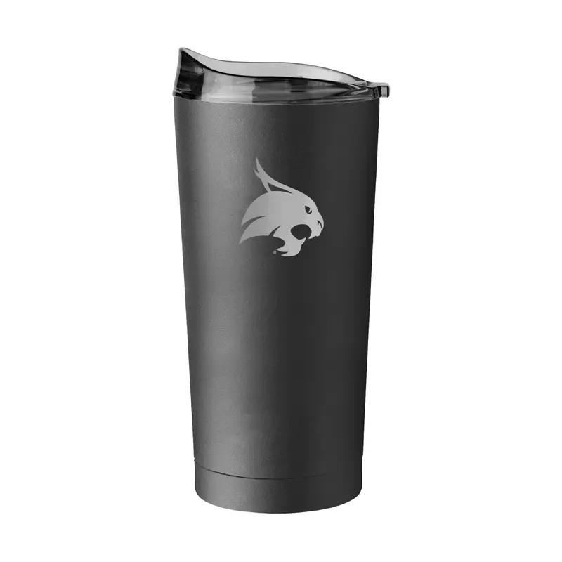 TX State GunMetal 20oz Black Powder Coat Tumbler