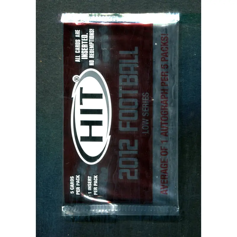 2012 Sage Hit Football Unopened Low Series Pack (5)