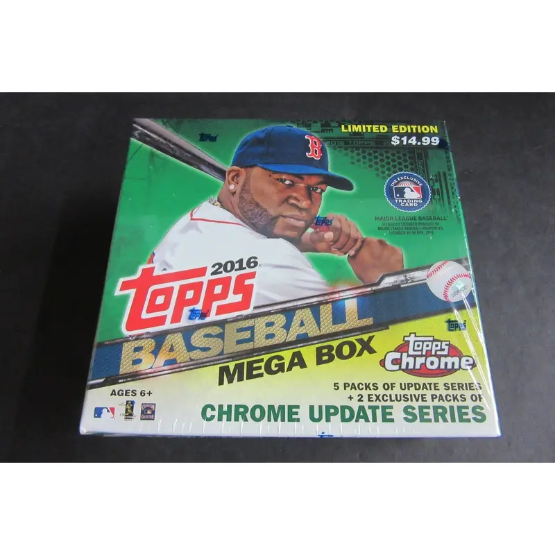 2016 Topps Baseball Update Mega Box (5 Regular and 2 Chrome)