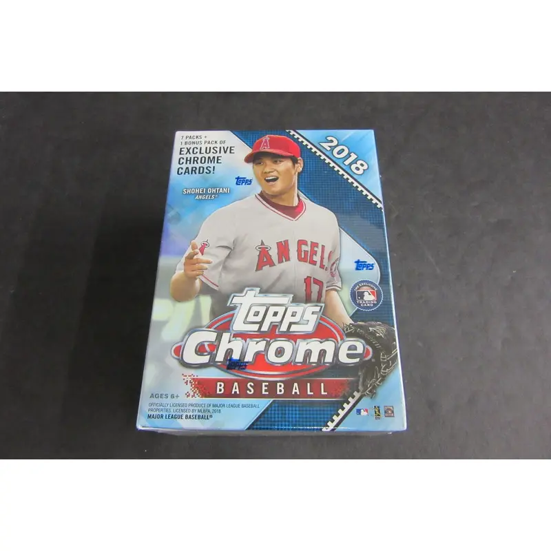 2018 Topps Chrome Baseball Blaster Box (7/4/ plus Bonus pack)