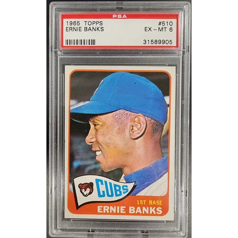 Ernie Banks 1965 Topps #510 PSA 6 EX-MINT