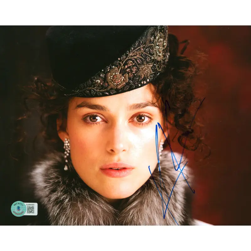 Keira Knightley Anna Karenina Authentic Signed 8x10 Photo BAS #BJ084583