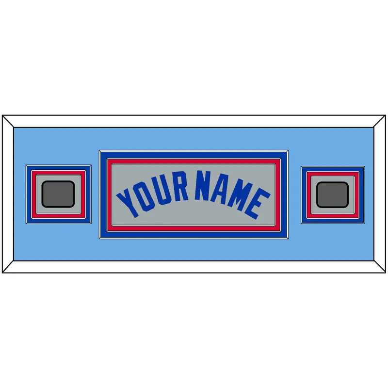 Toronto Name & 2 World Series Patches - Road Gray (1989-1996) - Triple Mat 8