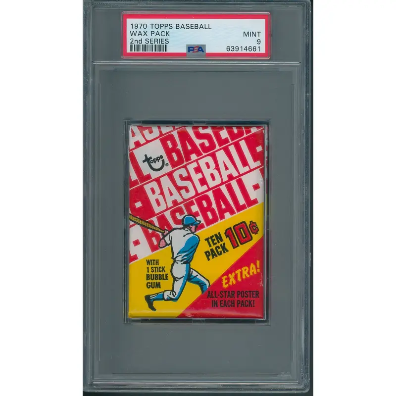 1970 Topps Baseball 2nd Series Wax Pack PSA 9 (please read)