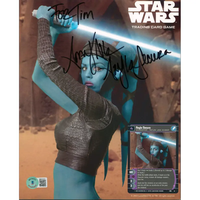 Amy Allen Star Wars Episode II Authentic Signed 8x10 Photo BAS #BB83059