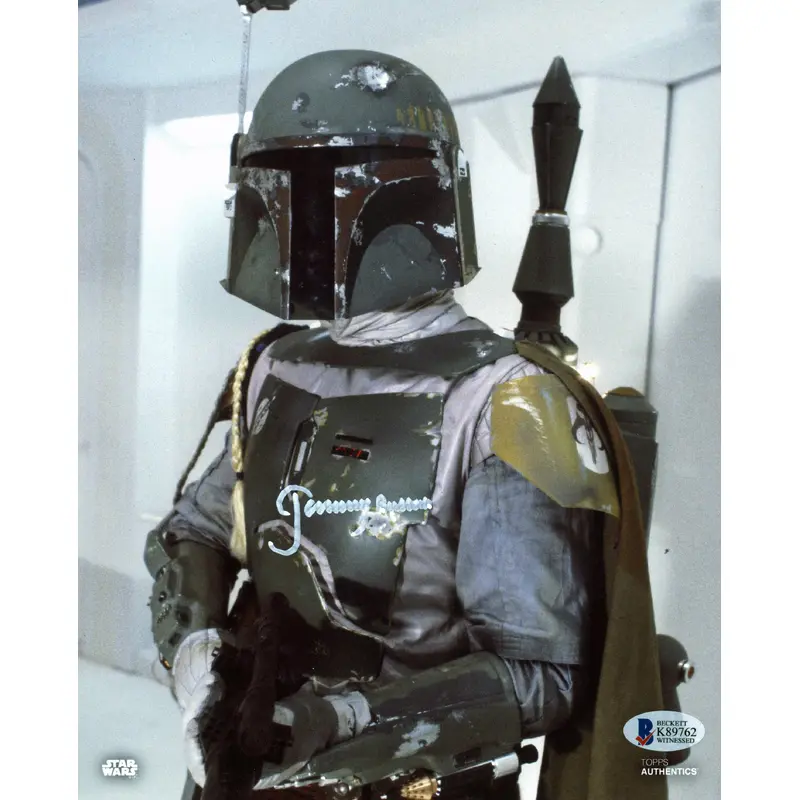 Jeremy Bulloch Star Wars Signed 8x10 Topps Photo Autographed BAS Witnessed 2