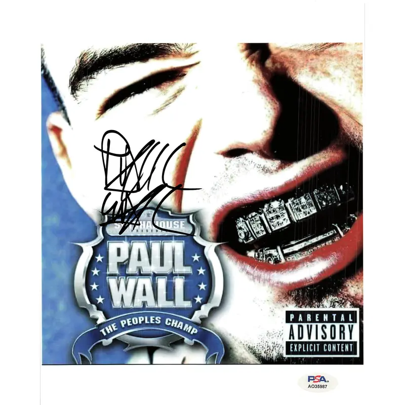 PAUL WALL signed 8x10 photo PSA/DNA Autographed Rapper