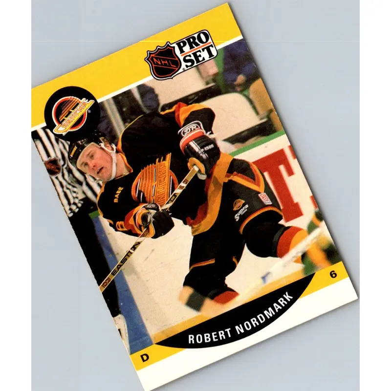 1990 Pro Set Robert Nordmark #547 Rookie