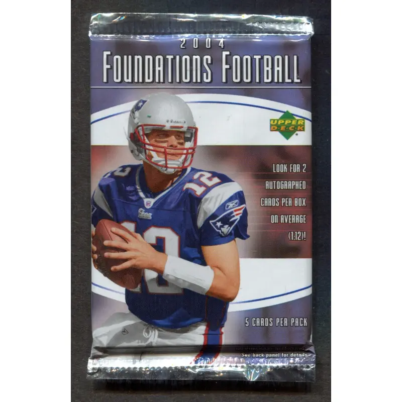 2004 Upper Deck Foundations Football Unopened Pack (5)