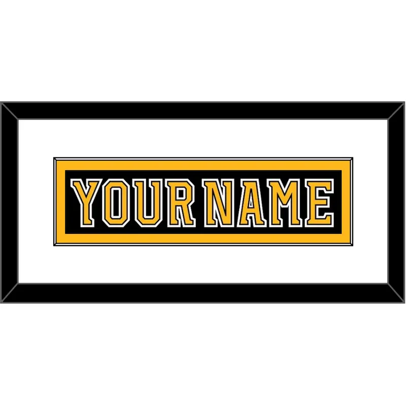 Boston Nameplate - Home Black (2007-2017) - Single Mat 1