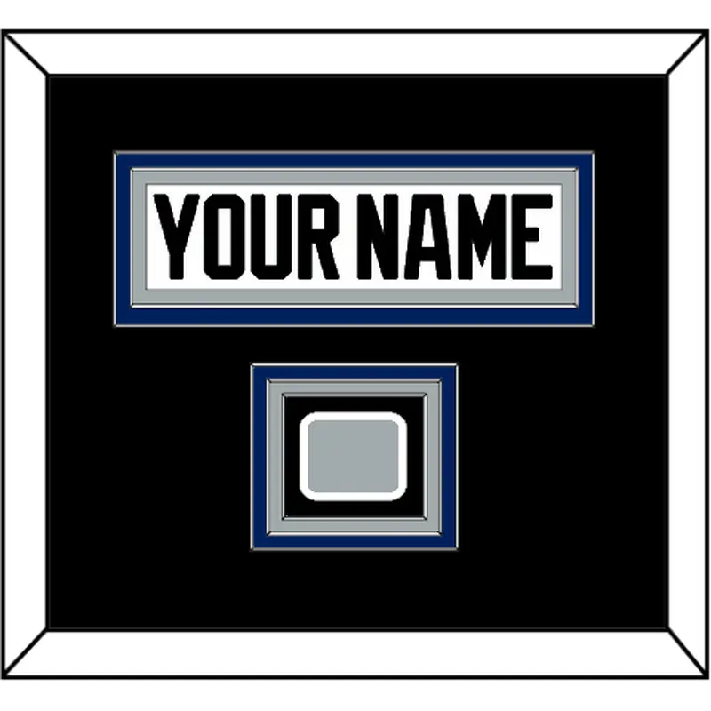 Tampa Bay Nameplate & Jersey Logo Patch - Home White (2001-2007) - Triple Mat 2