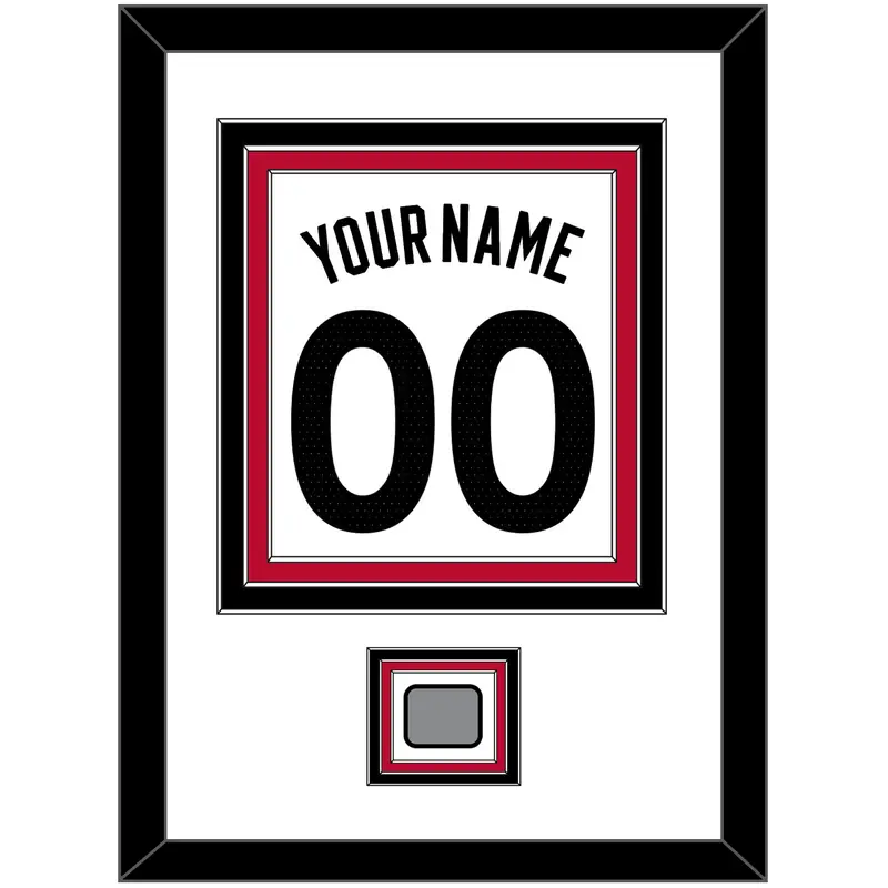 Toronto Name & Number With Finals Patch - White Association (2015-2020) - Triple Mat 1