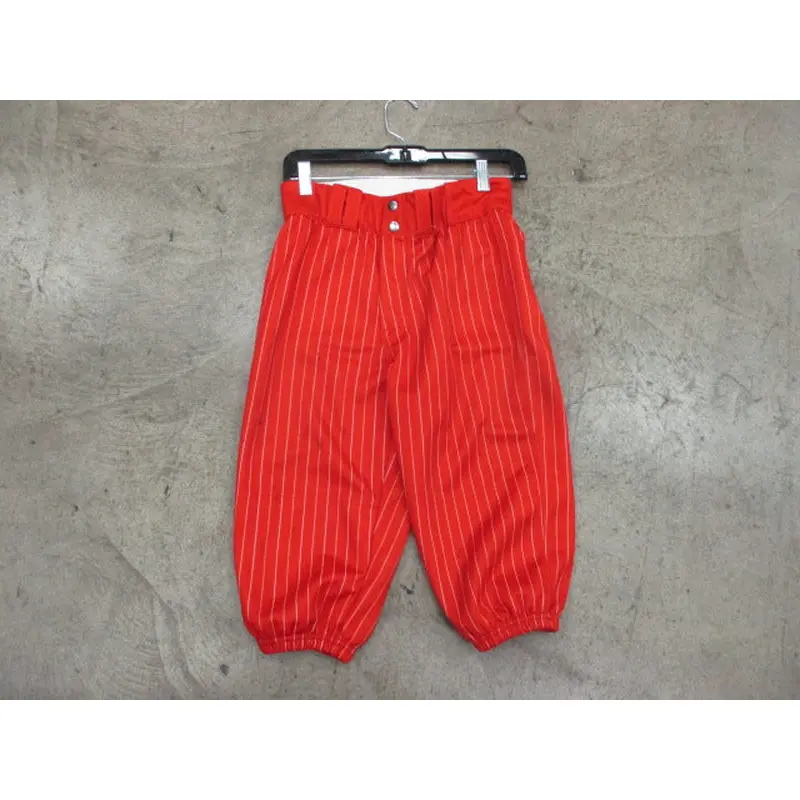 Custom Knicker Baseball Pants Red w/ White Stripes Size Small