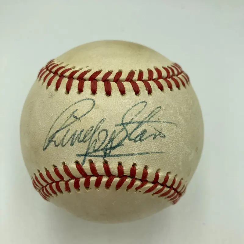Ringo Starr Beatles Single Signed American League Baseball JSA COA