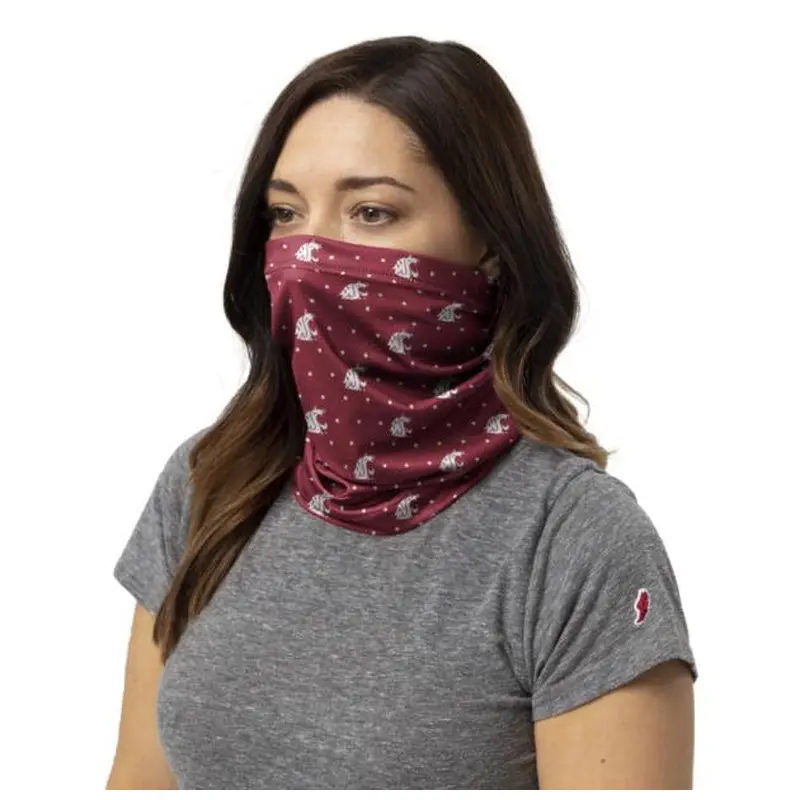 Crimson Washington State Gaiter Mask