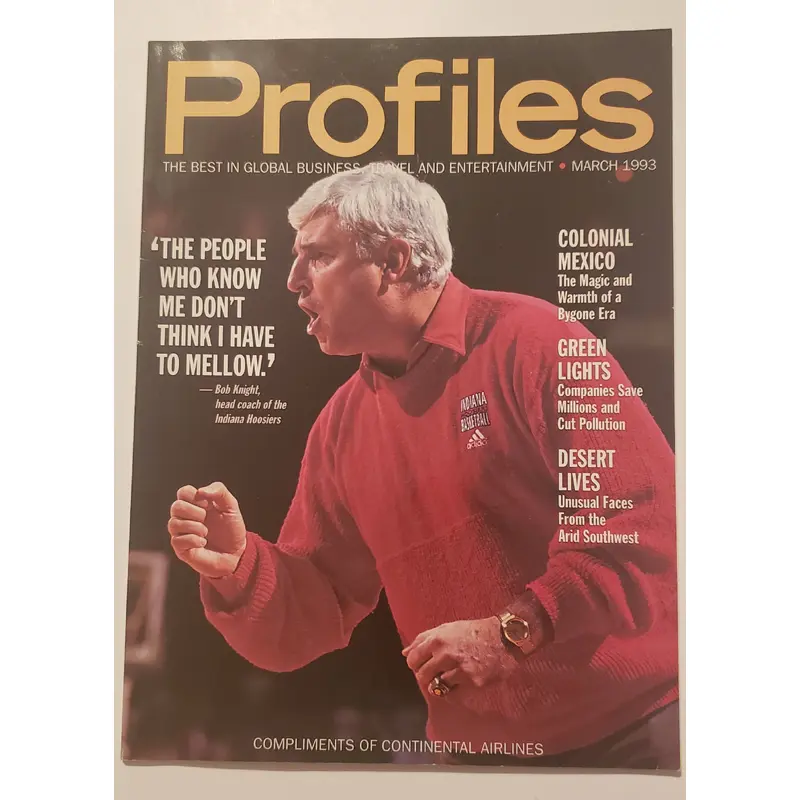 1993 Profiles Magazine Bob Knight