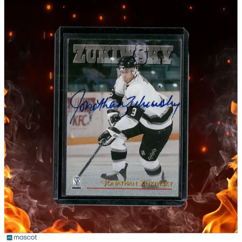 1997-98 Score Jonathan Zukwsky Auto #1