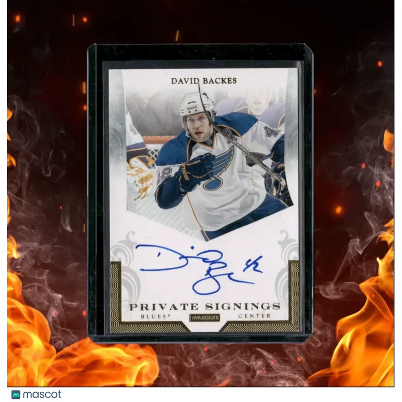 2011-12 Panini David Backes Private Signings Auto #DBA
