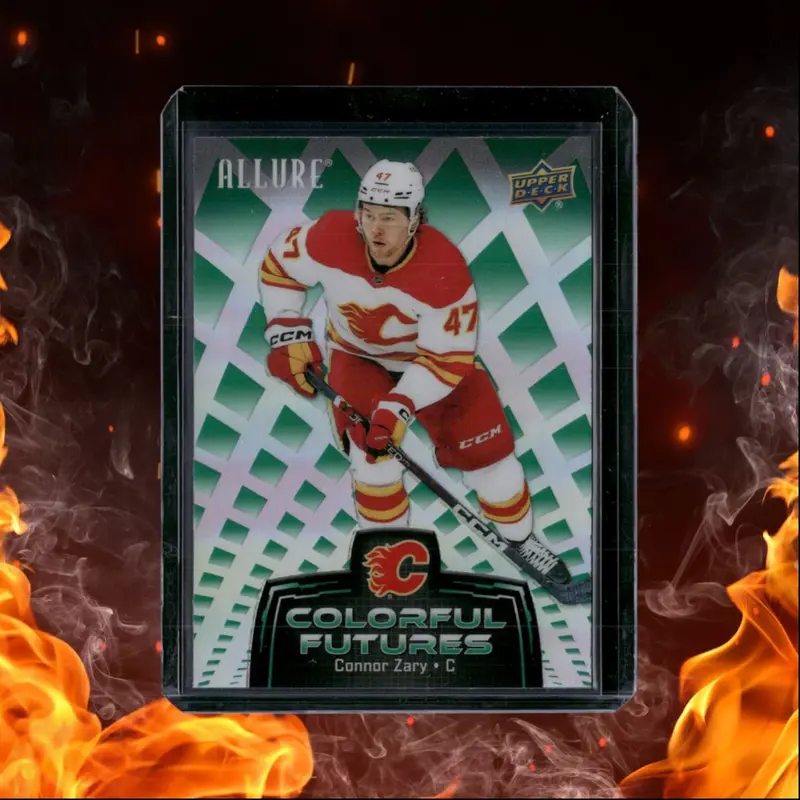 2024-25 Upper Deck Allure Connor Zary Color Futures Green #CF-17